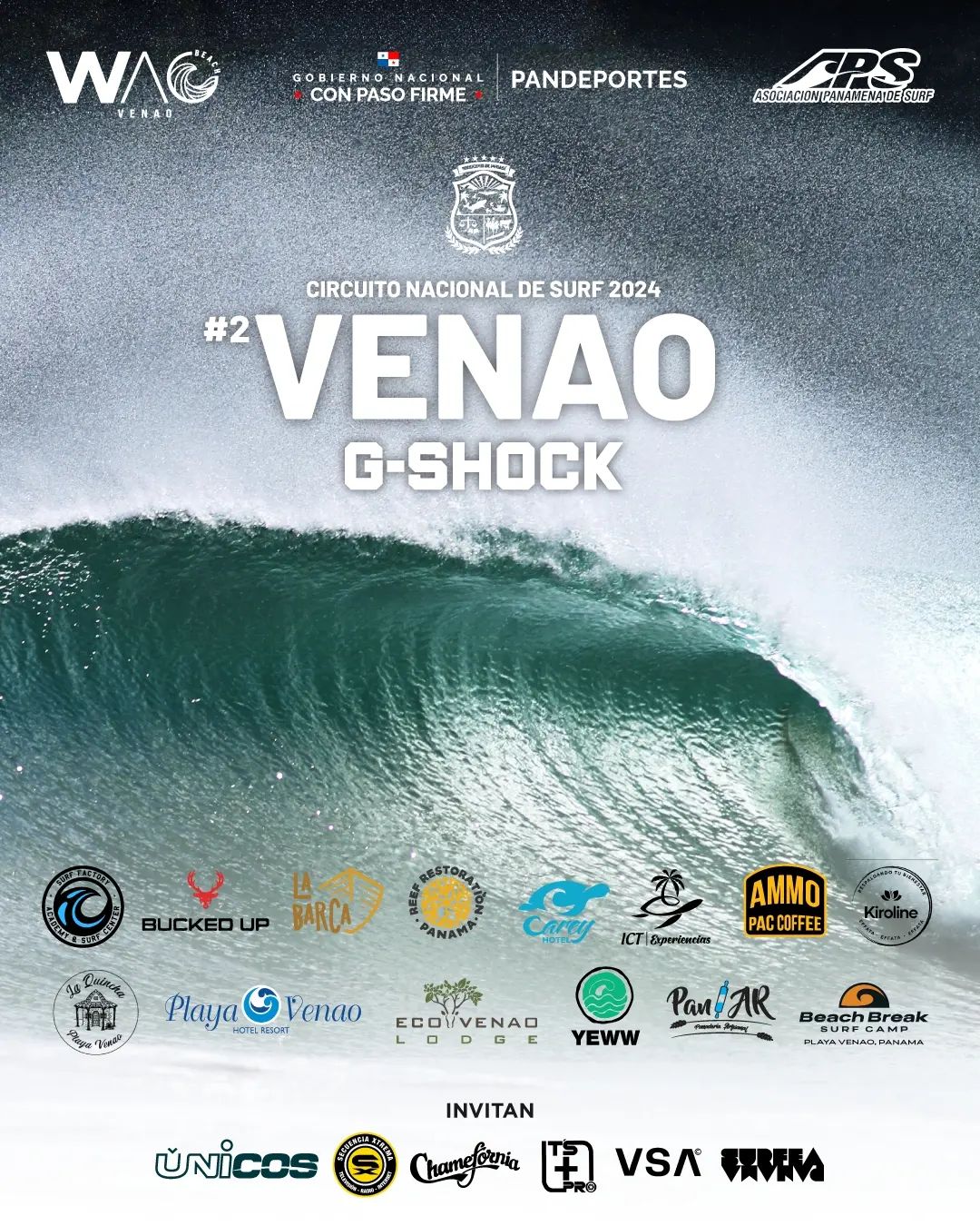 Circuito Nacional de Surf panama 2024 playa venao APS